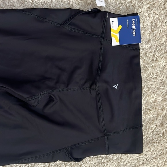 GIRLS OLD NAVY ACTIVE SIZE L 10/12 BLACK HIGH RISE LEGGINGS NWT - Picture 8 of 9